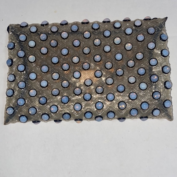 Clear clutch with blue bubbles - Picture 4 of 8
